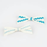 Ricrac Bow Hair Clips