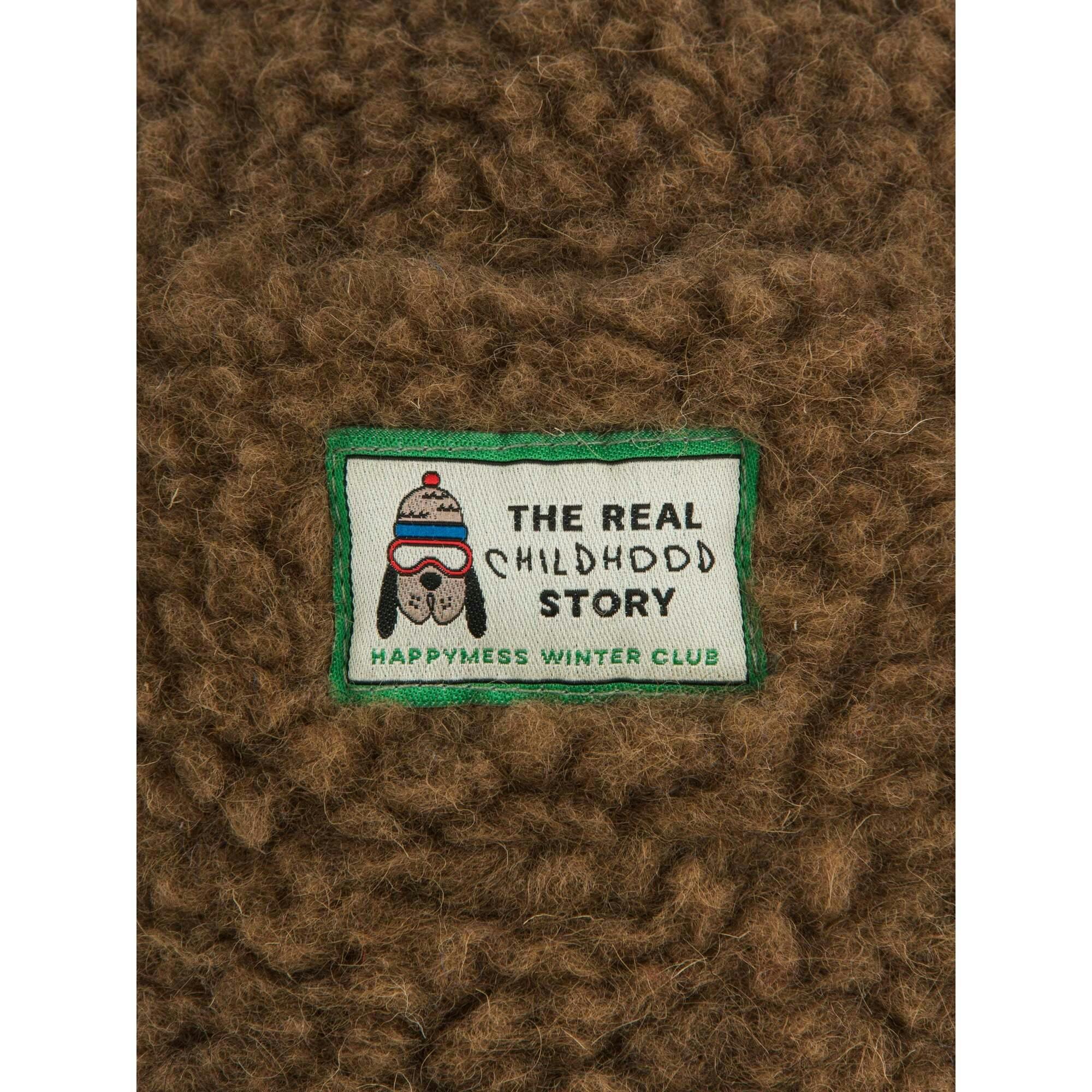 children's merino bucket hat - teddy brown