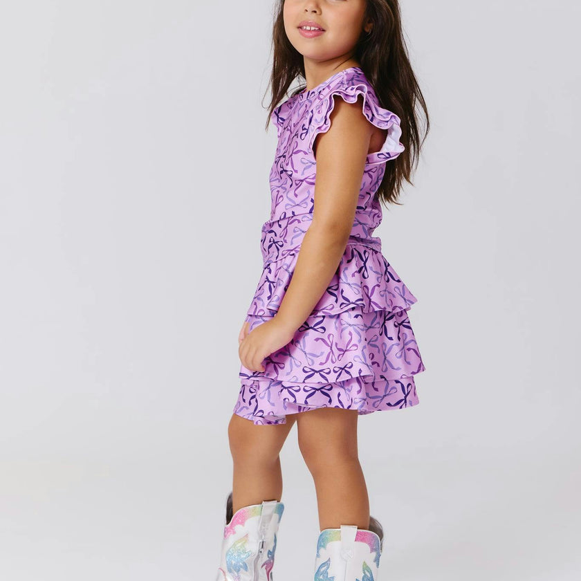 Girls Hi-shine Tiered Skirt
