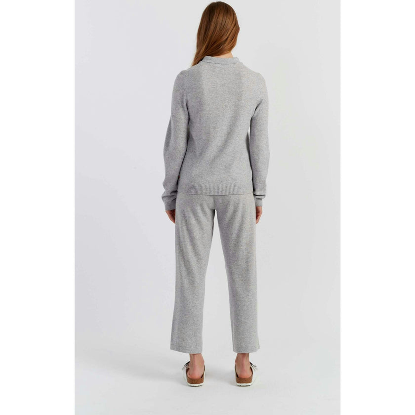 Wool Cashmere Polo Sweater