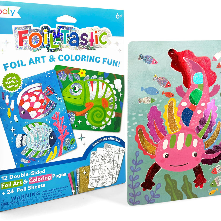 Foil-tastic Foil Art & Coloring Set - Awesome Animals