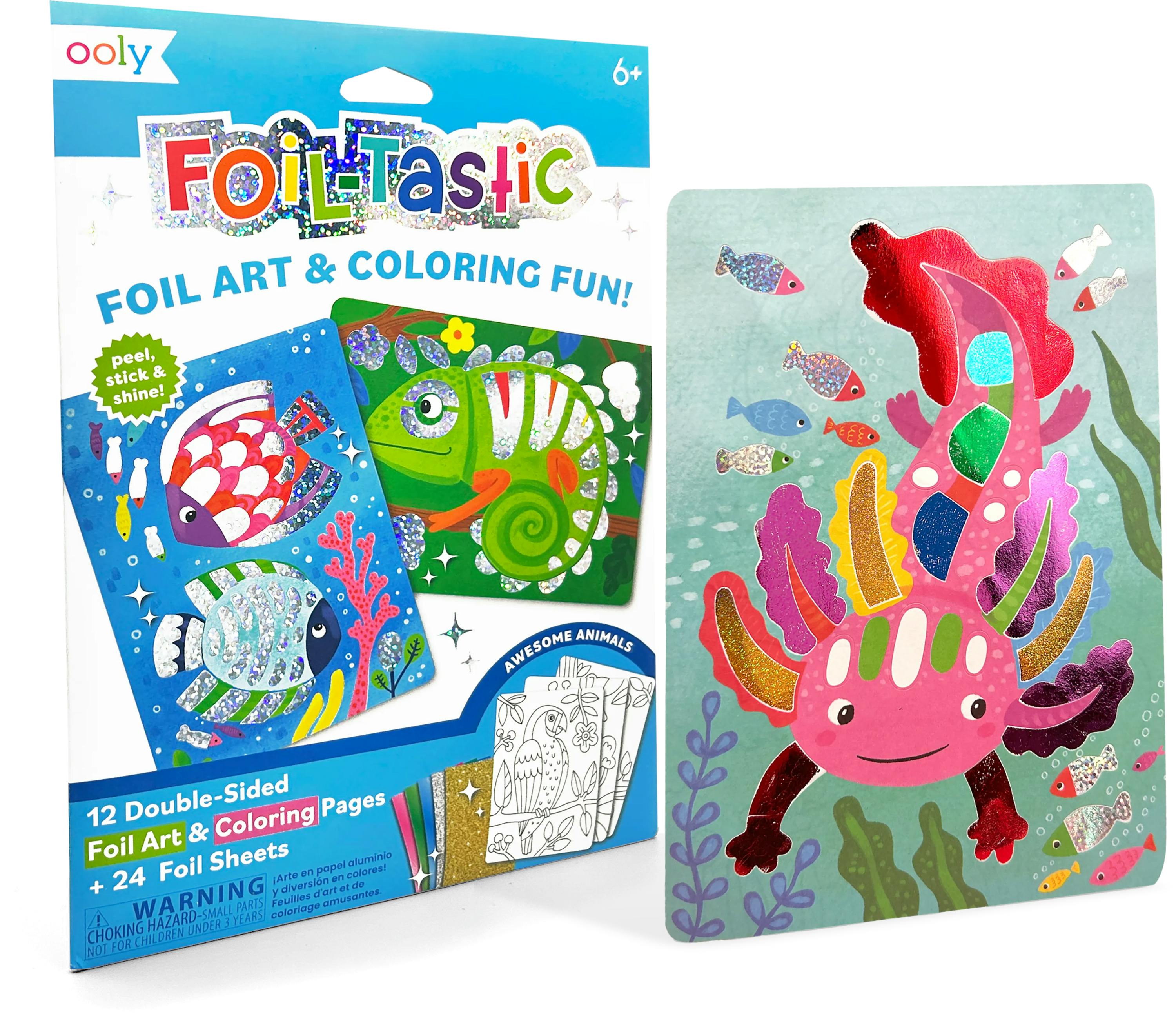 Foil-tastic Foil Art & Coloring Set - Awesome Animals