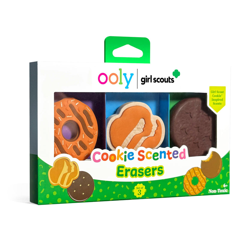 OOLY x Girl Scouts Cookie Scented Erasers - Set of 3