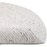 Neethu Hand-Crafted Felted Wool Round Rug, Natural