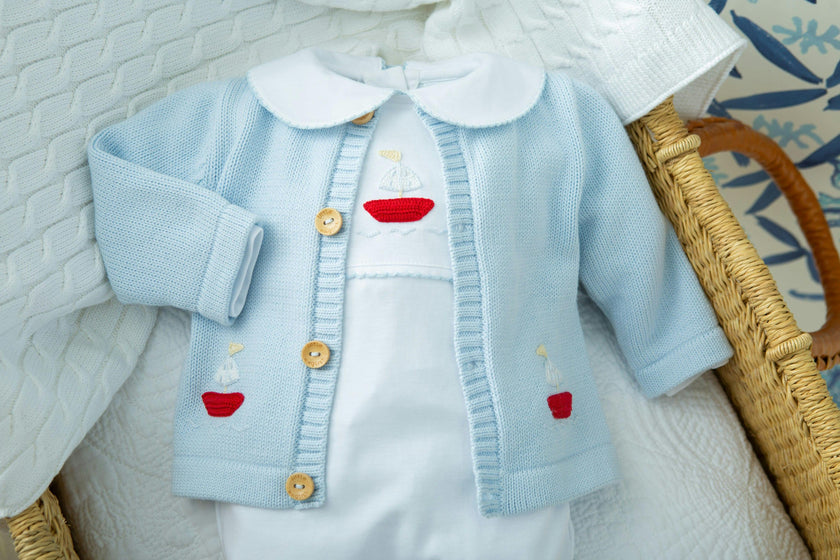 Crochet Playsuit - Sailboat