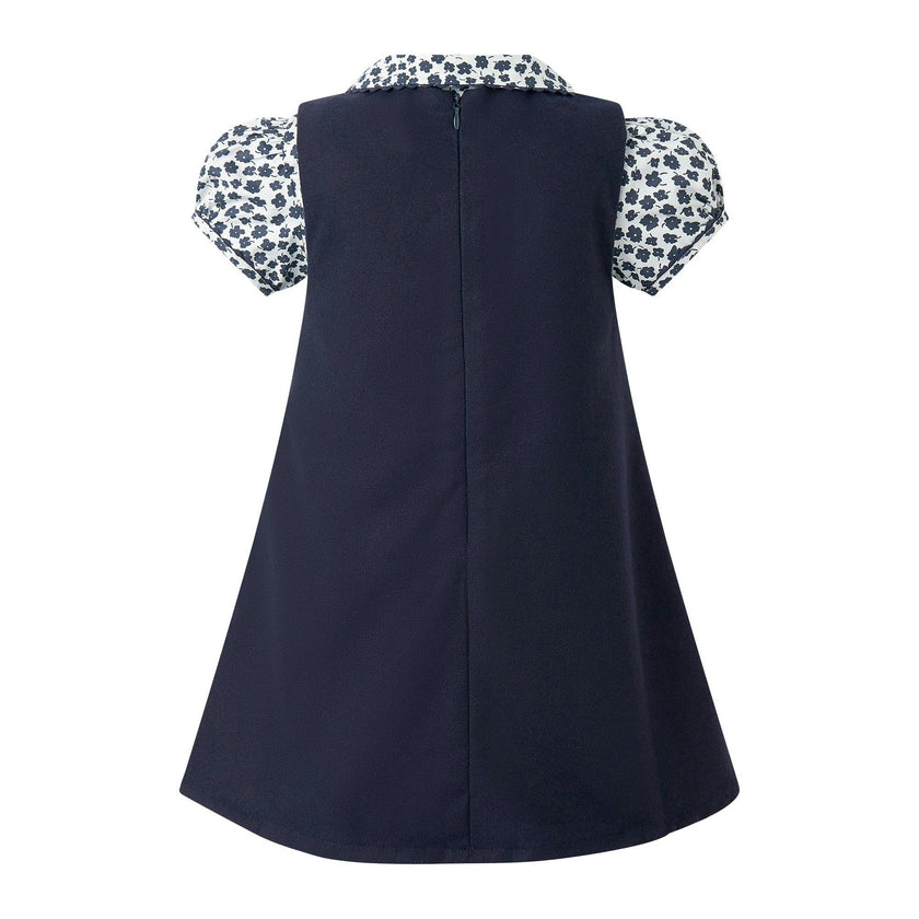 Floral Blouse Pinafore Set