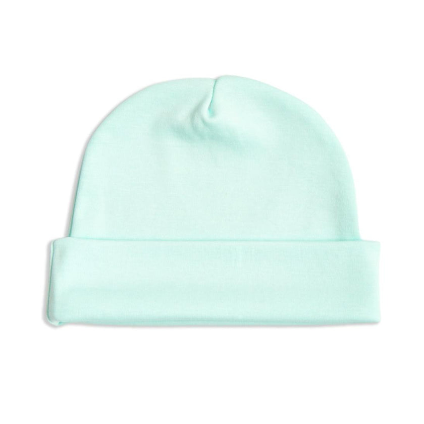 Mint Newborn Hat in Pima Cotton