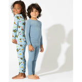 Oasis Teal Bamboo Kids Pajamas