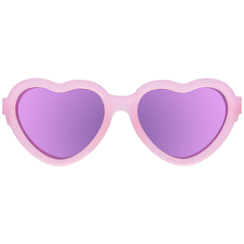 Polarized Heart: Purple Mirrored Lens