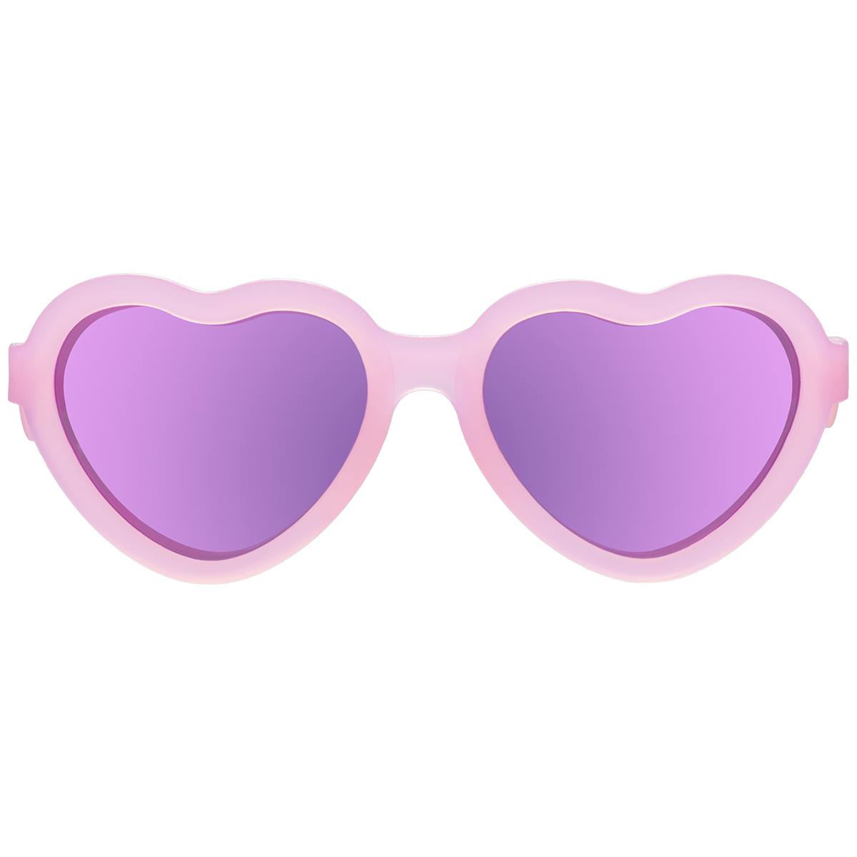 Polarized Heart: Purple Mirrored Lens