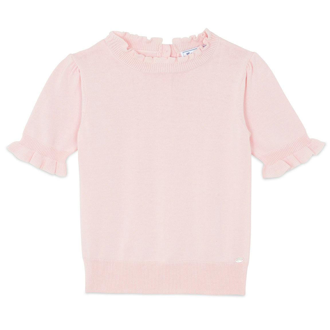 TARTINE ET CHOCOLAT Ruffle Sleeve Sweater - Azalée