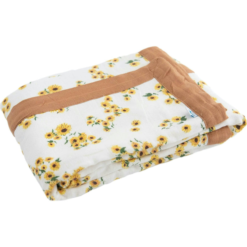 Cotton Muslin Baby Quilt - Planetary