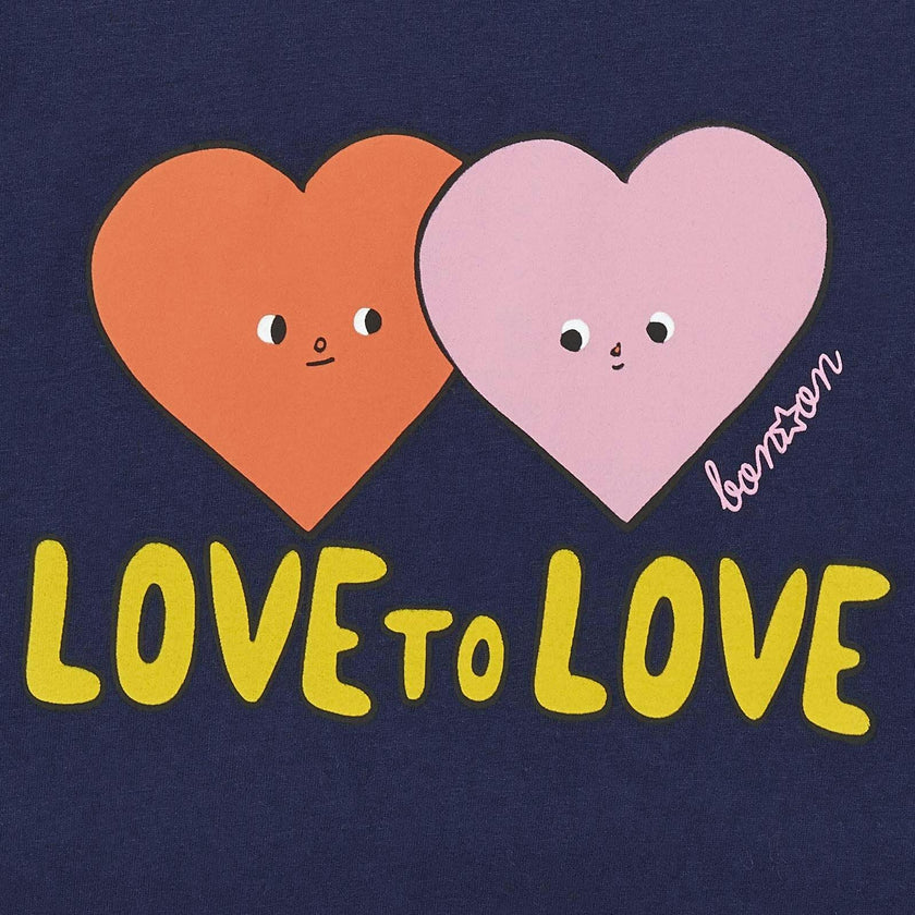 BONTON Love to Love T-shirt, Navy