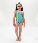vivi one piece abstract green
