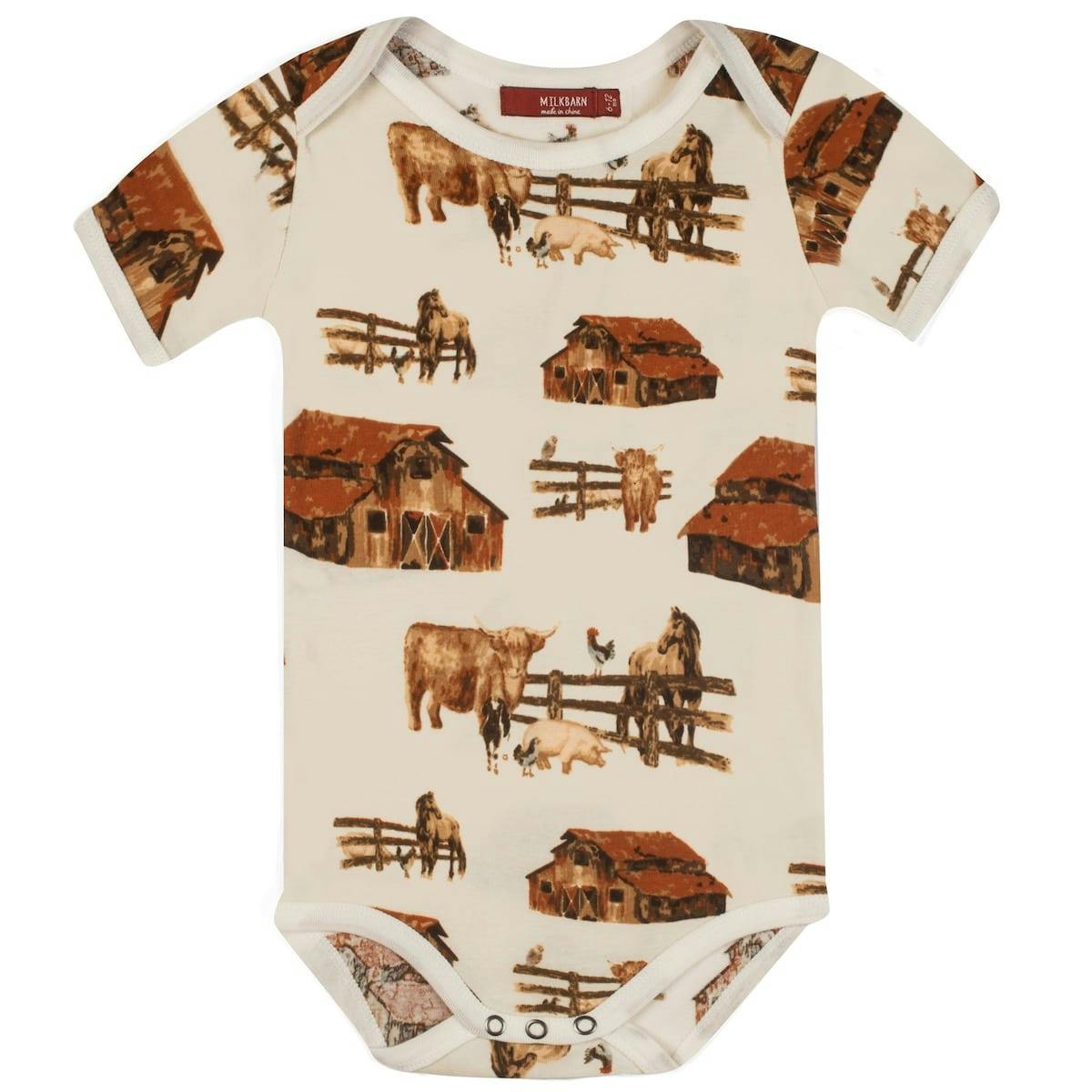 Homestead Organic Cotton Short Sleeve One Piece