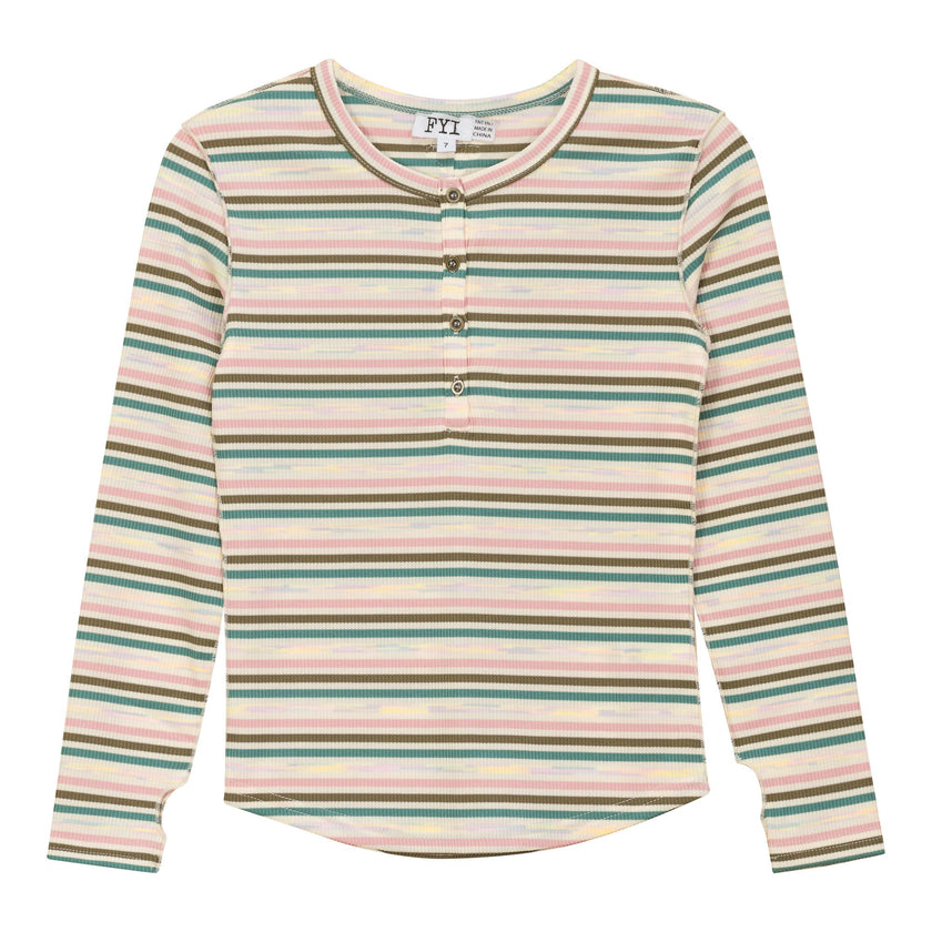 Multi Stripe Rib Top