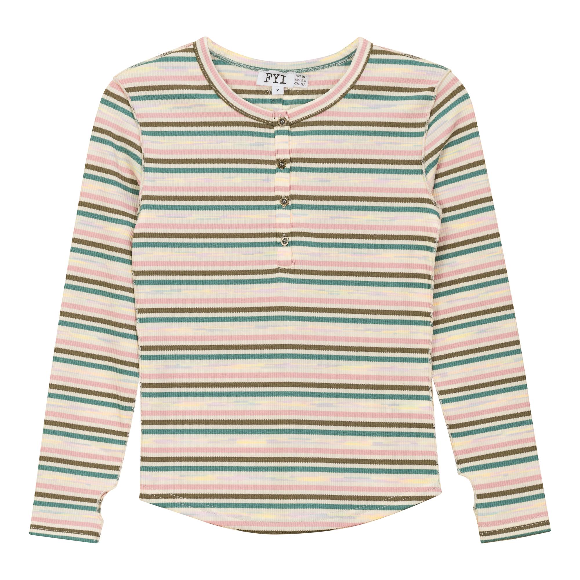 Multi Stripe Rib Top