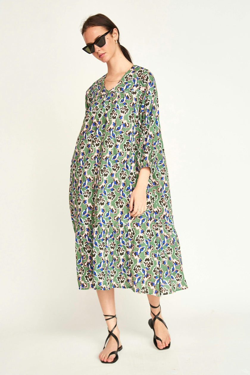 Belem Dress in Mint Orchid