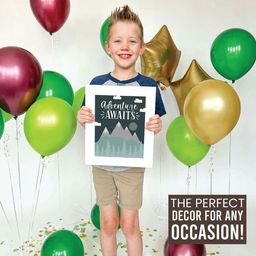 6-Piece Woodland Baby Closet Dividers & 6-Piece Nursery Wall Art Prints Baby Shower Gift