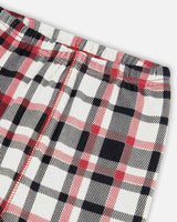 Organic Cotton Printed Dogs Two Piece Pajama Set Oatmeal Mix