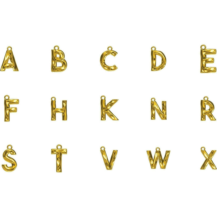 Monogram Necklace in Gold