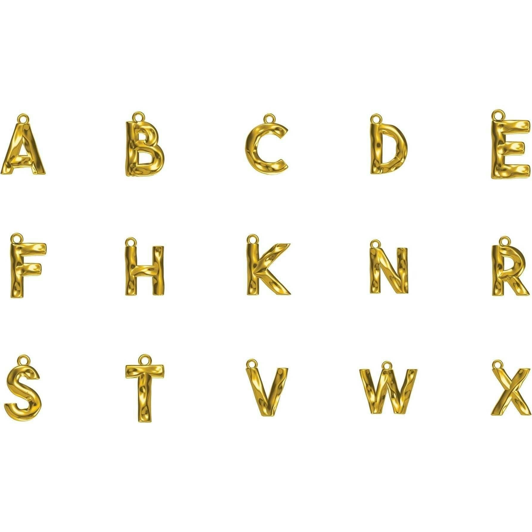 Monogram Necklace in Gold