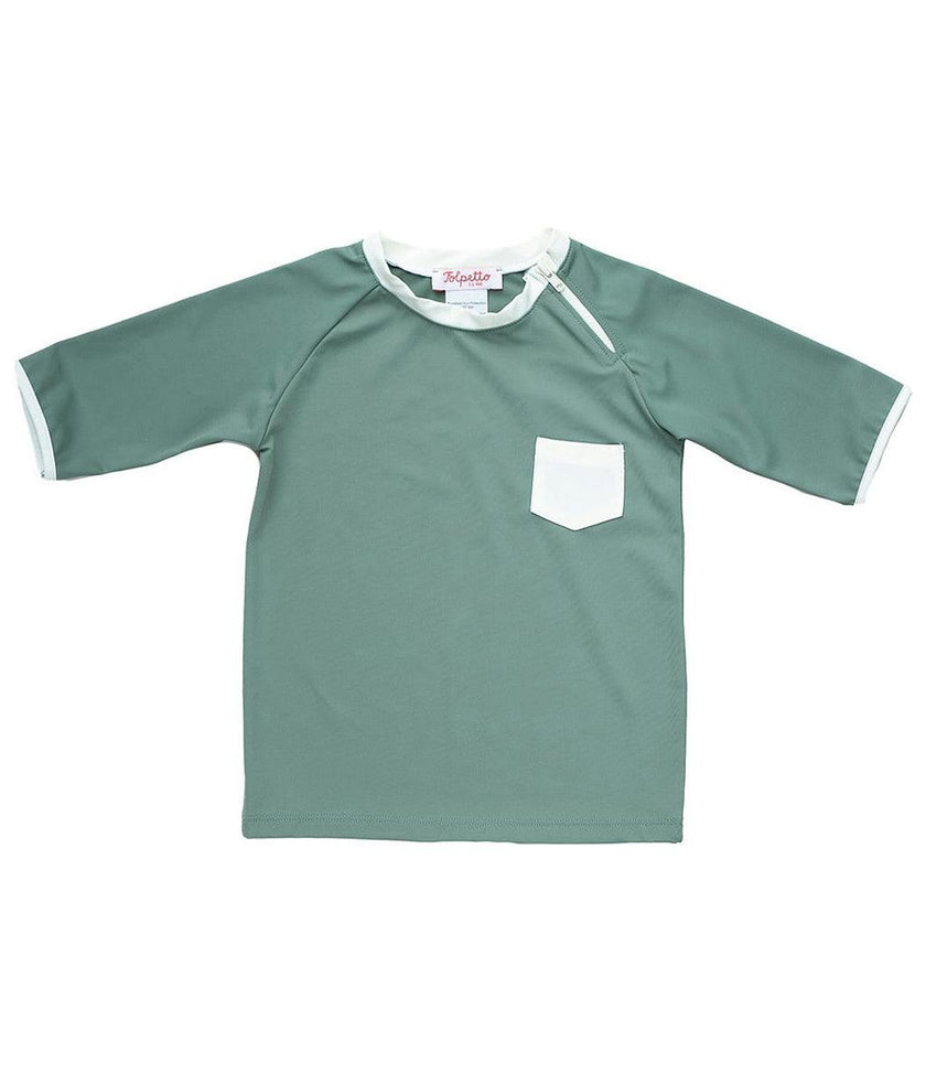 Jamie Rashguard Sage Green and Ivory