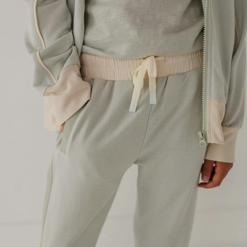 Track Striped Jogger Desert Sage