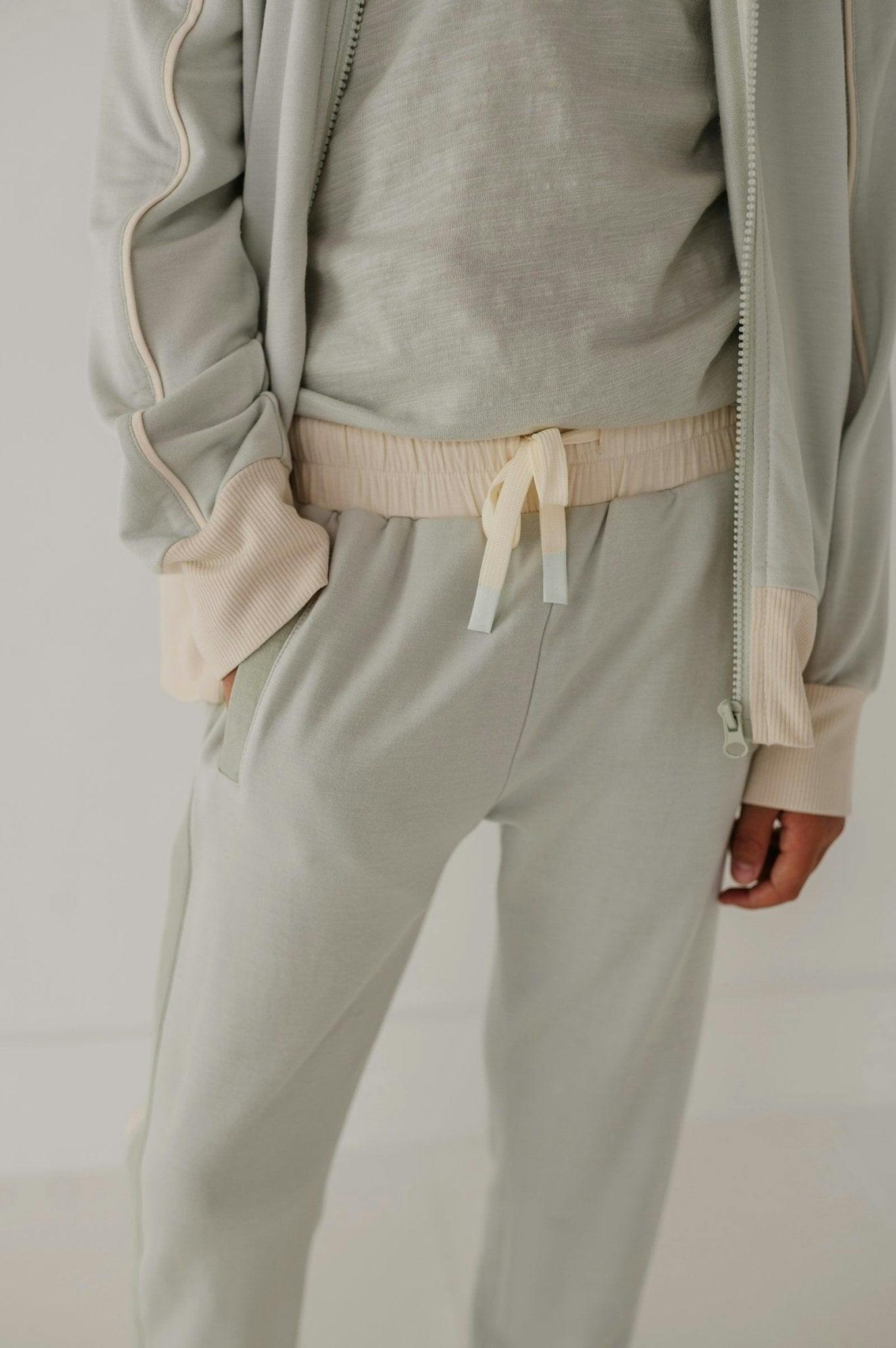Track Striped Jogger Desert Sage