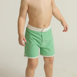 boys gustavia green board shorts
