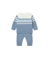 Light Blue Knitted Baby Outfit