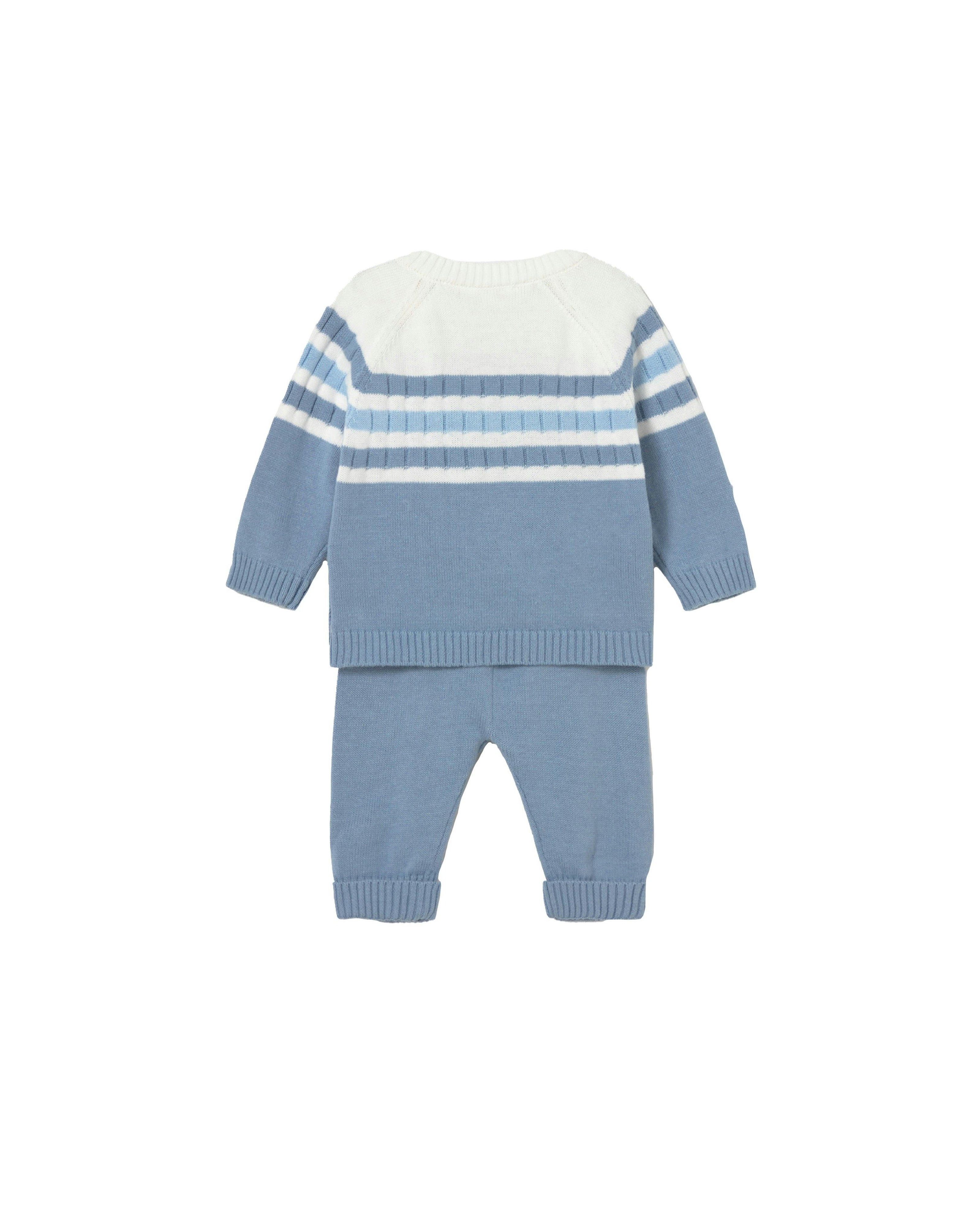 Light Blue Knitted Baby Outfit