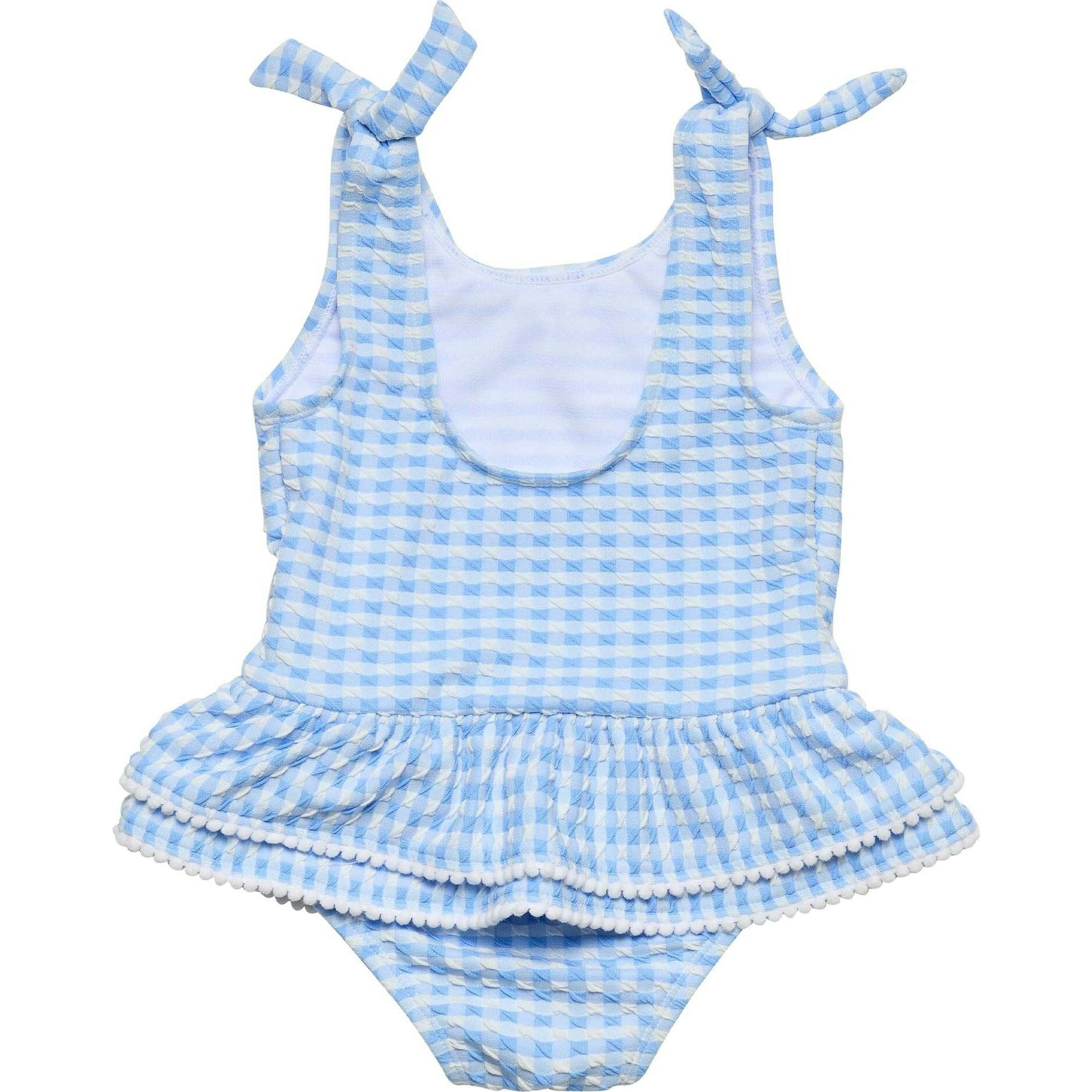 Seaside Gingham Skirt Swimsuit