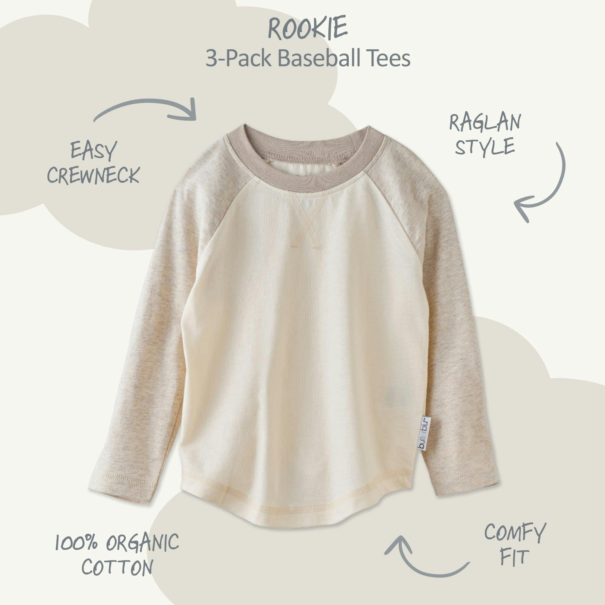 ROOKIE 3-Pack Baseball Tee