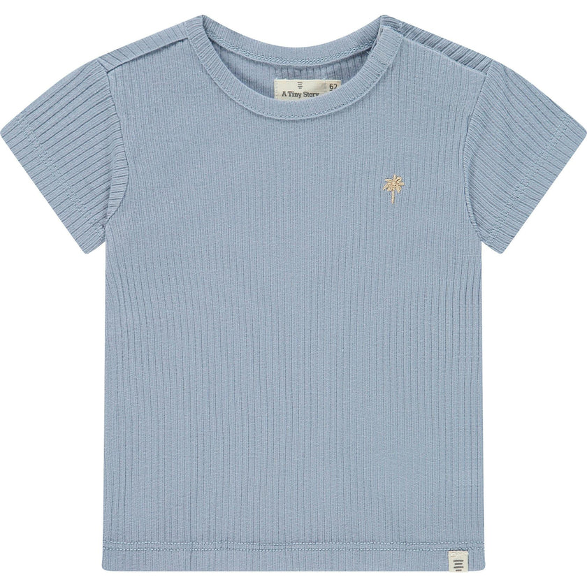 Ribbed Short Sleeve T-Shirt