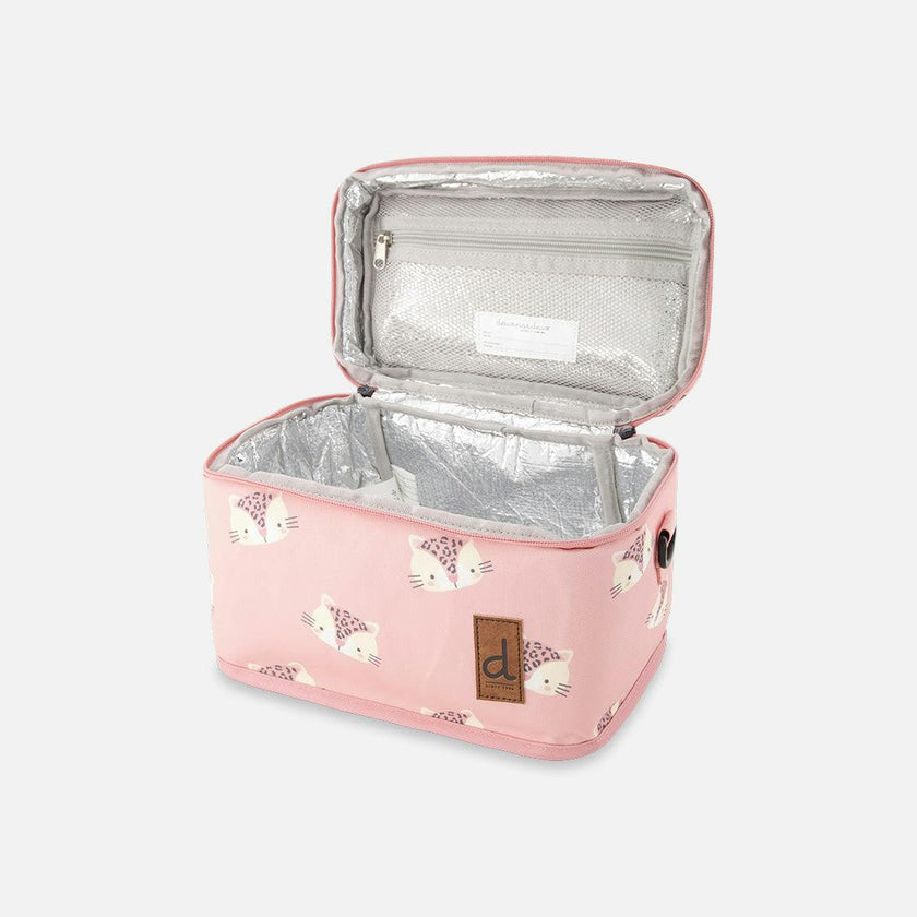 Little Girl Leopard Charming Durable Everyday Lunch Box