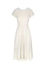 Celia Dress in Vanilla Eyelet