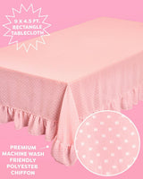 Tea Party Tablecloth - sheer polka dot tablecloth
