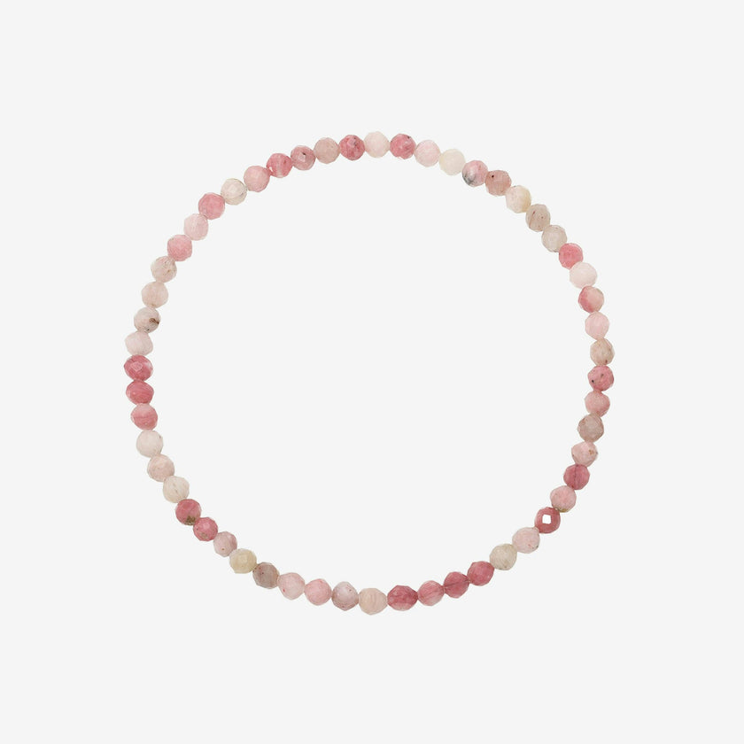 Pink Rhodochrosite Bead Bracelet