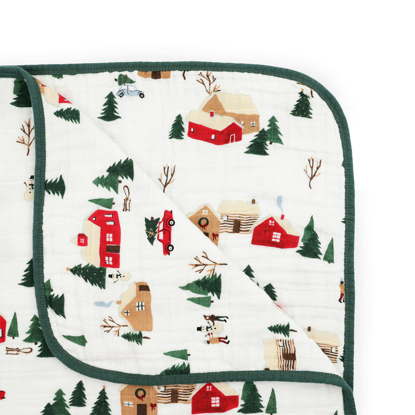 Original Cotton Muslin Quilt - Cozy Cabins