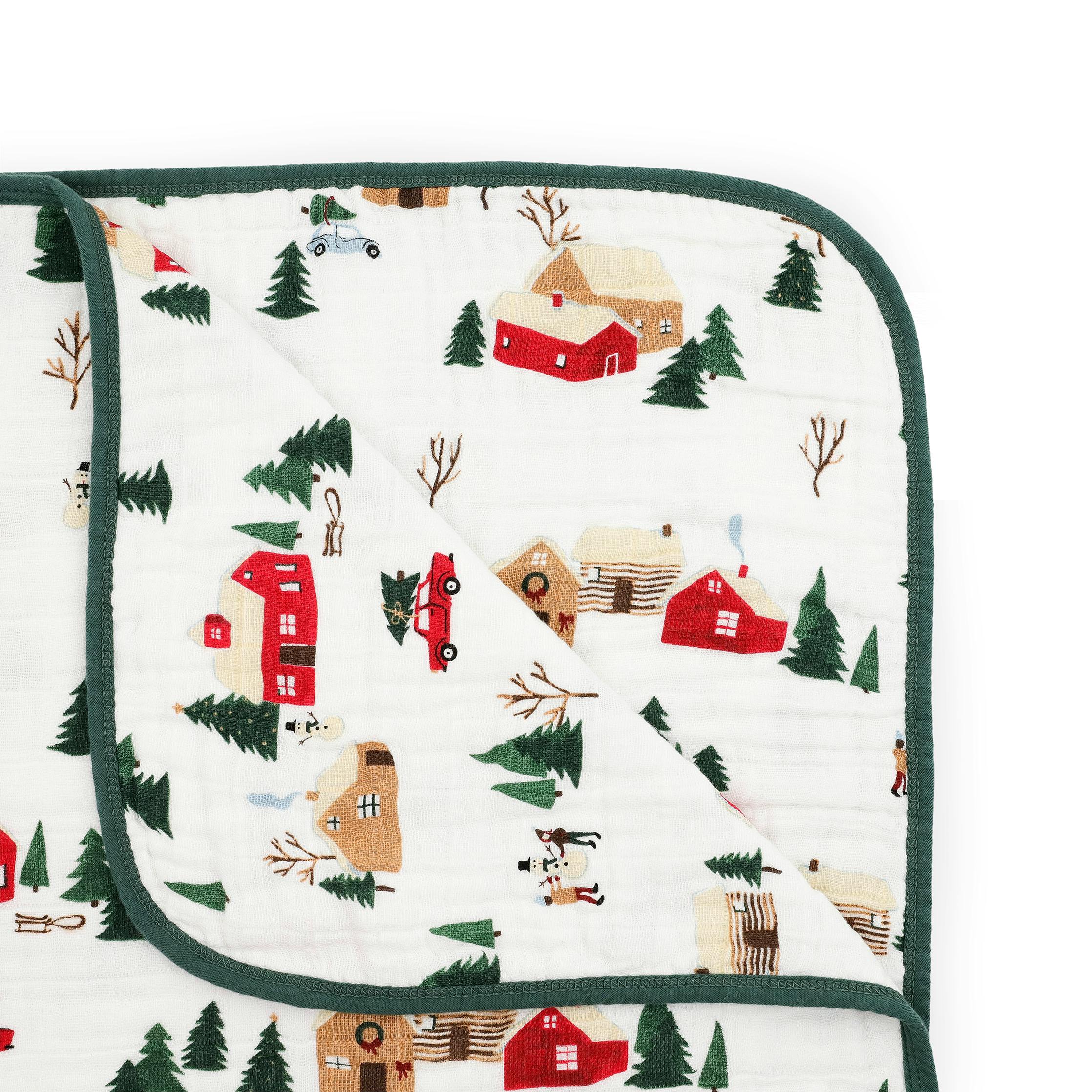 Original Cotton Muslin Quilt - Cozy Cabins