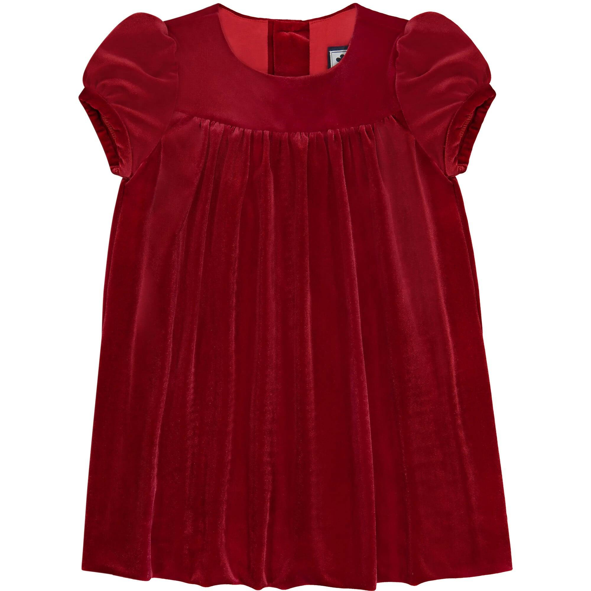 Matilda Puff Sleeve Dress, Red