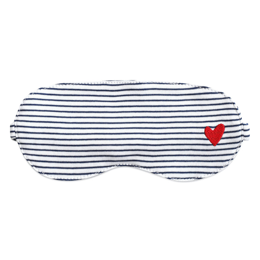Harbor Heart Stitch Stripe Eye Mask