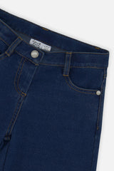 Jeggings with Lurex Navy Blue Denim