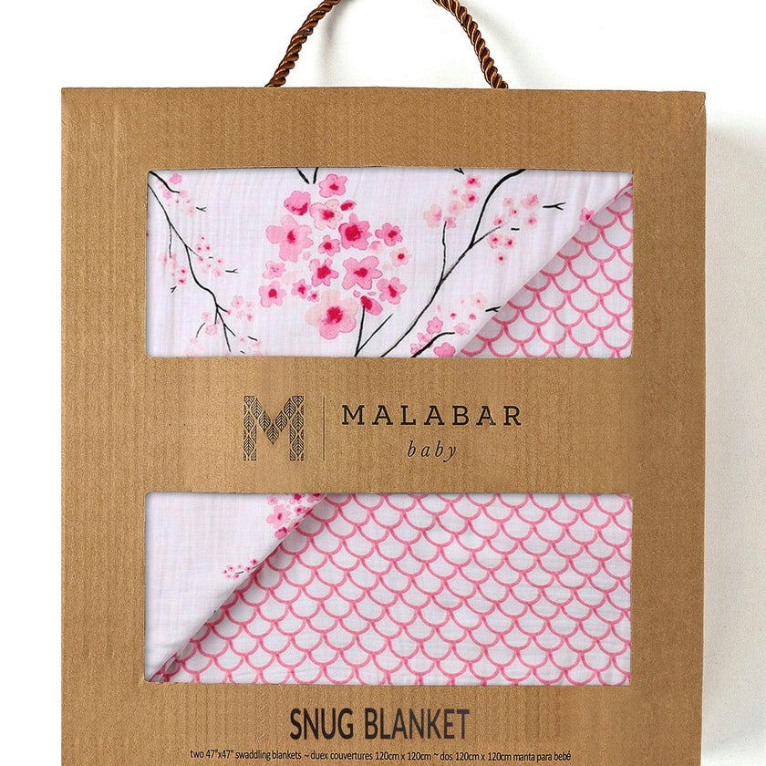 Organic Muslin Four-Layer Reversible Snug Blanket