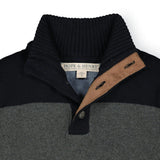 Contrast Sweater with Elbow Patches