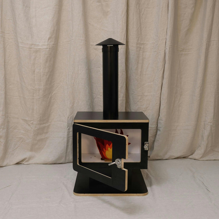 Wooden Play Fireplace – Imaginative Indoor Pretend Play