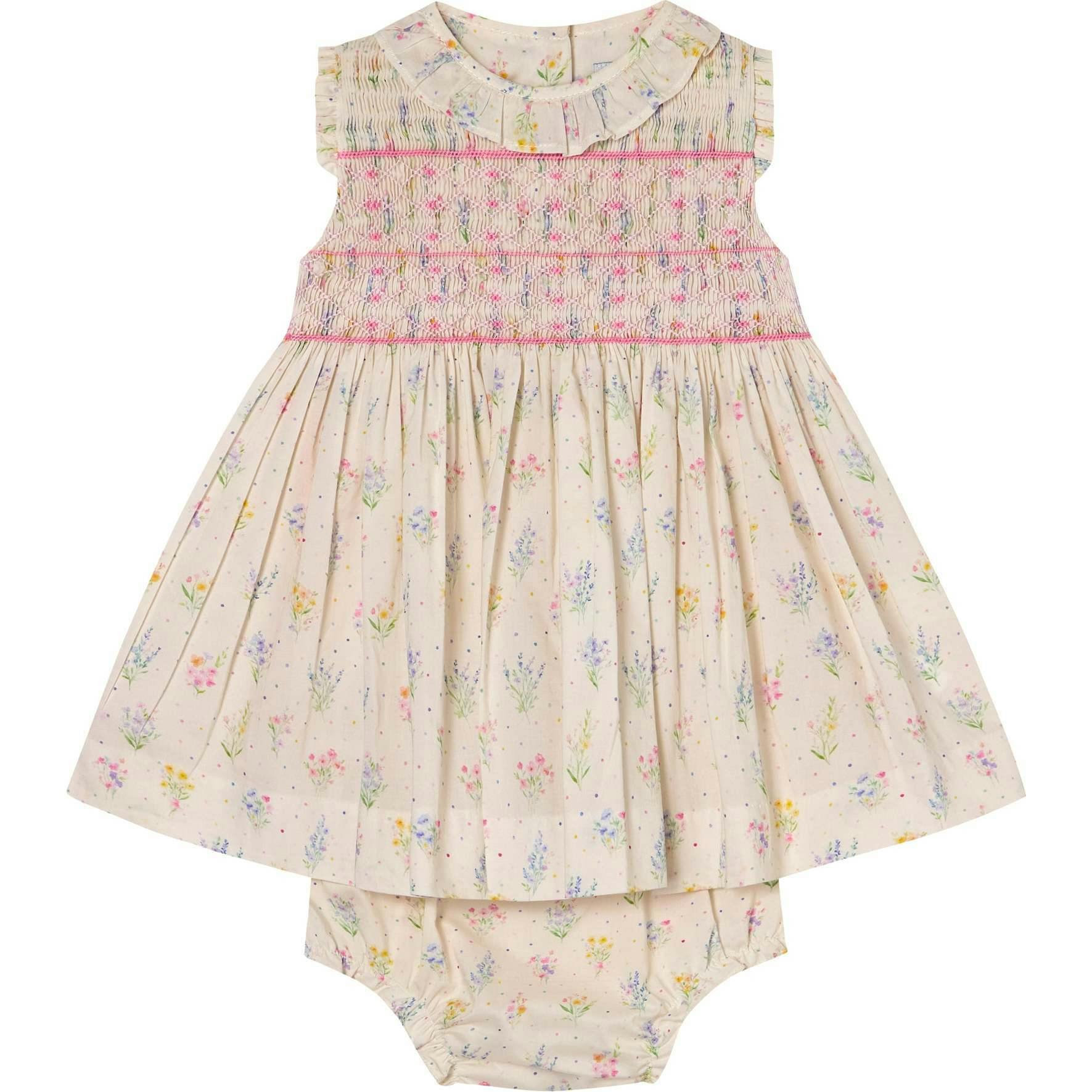 Hand-Smocked Baby Dress - Keilani