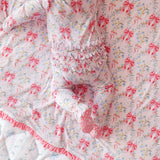 Harriet Picot Footie Ruffled Zippered One Piece