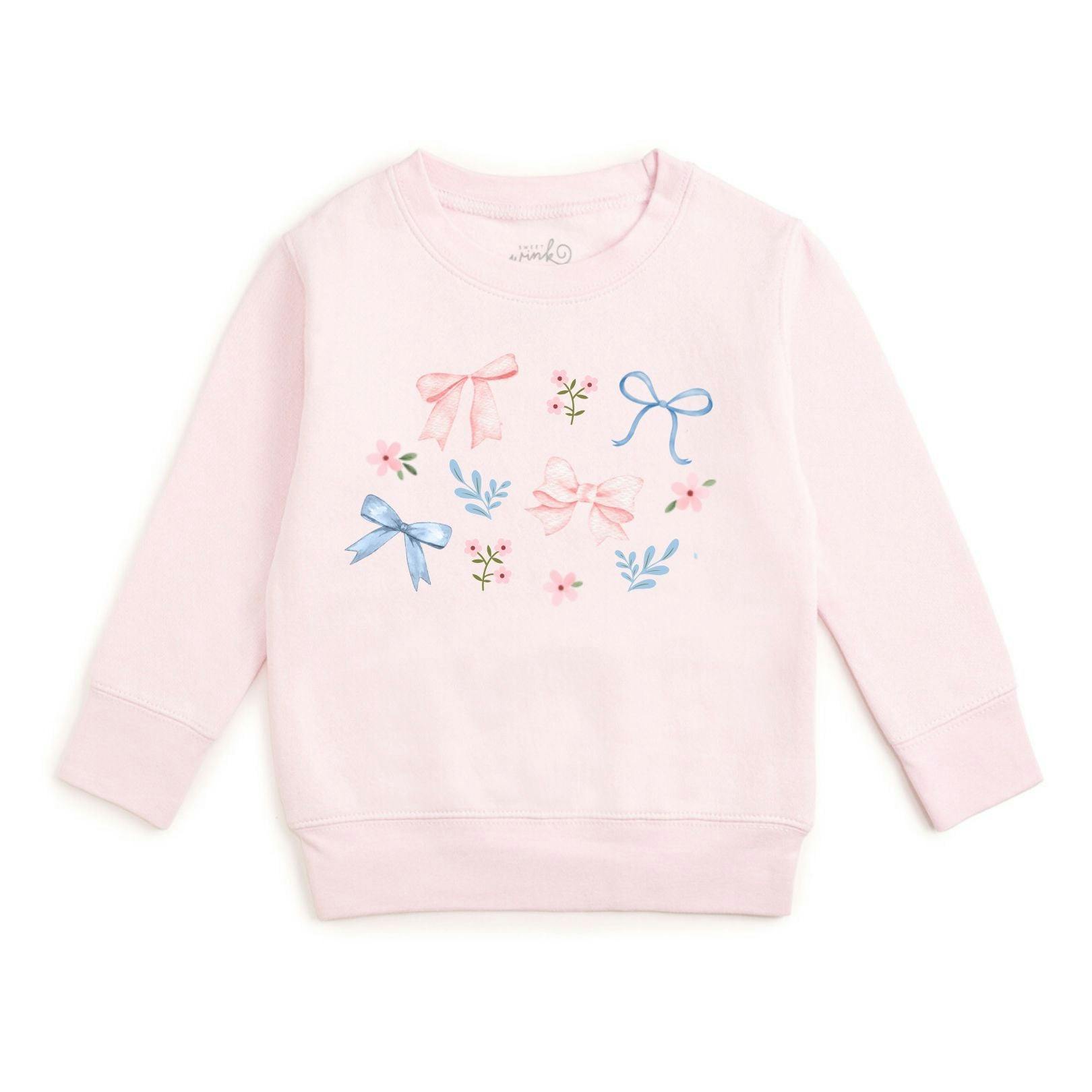 Floral & Bow Watercolor Sweatshirt